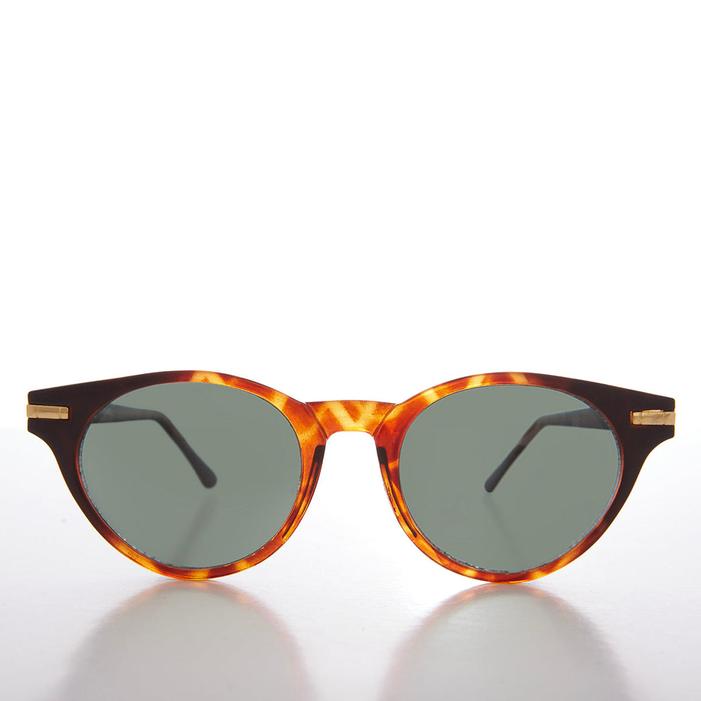 Round Horn Rim Retro Sunglasses - Croft